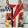 Music D-David Bowie Throw Flannel Blanket Perfect for Sofa Office Bed Travel Sleep Read Relax Camping Four Season Use