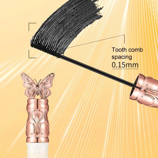 1/2Pcs 4g Women Mascara Waterproof Long Lasting Smudge-proof Fast Dry Lengthening Thickening Curling Eyelashes Cream Eye Makeup Tool