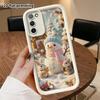 Phone Case: 2D Flat Design Suitable for Samsung Galaxy A34 A35 M05 M06 S20 S22 S21 FE Plus 5G Protective Case, Snowman Forest, Perfect Christmas and H