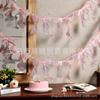 12pcs Sweet Bowknot Banner Hanging Pendant Garlands for Birthday Party Decor Baby Shower Wedding Party Photo Background Decor