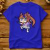 Streetwear Tshirt Uma Musume Tokai Teio Chibi Dynamic Cotton Tshirts Hippie Tshirt For Unisex Beach Y2k Short Sleeve Tops