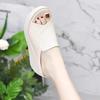 Fashion 2025 New Women Sandals Women Slippers Black Thick Bottom Platform Open Toe Women Orthopedics Wedge Beach High Heels Slides