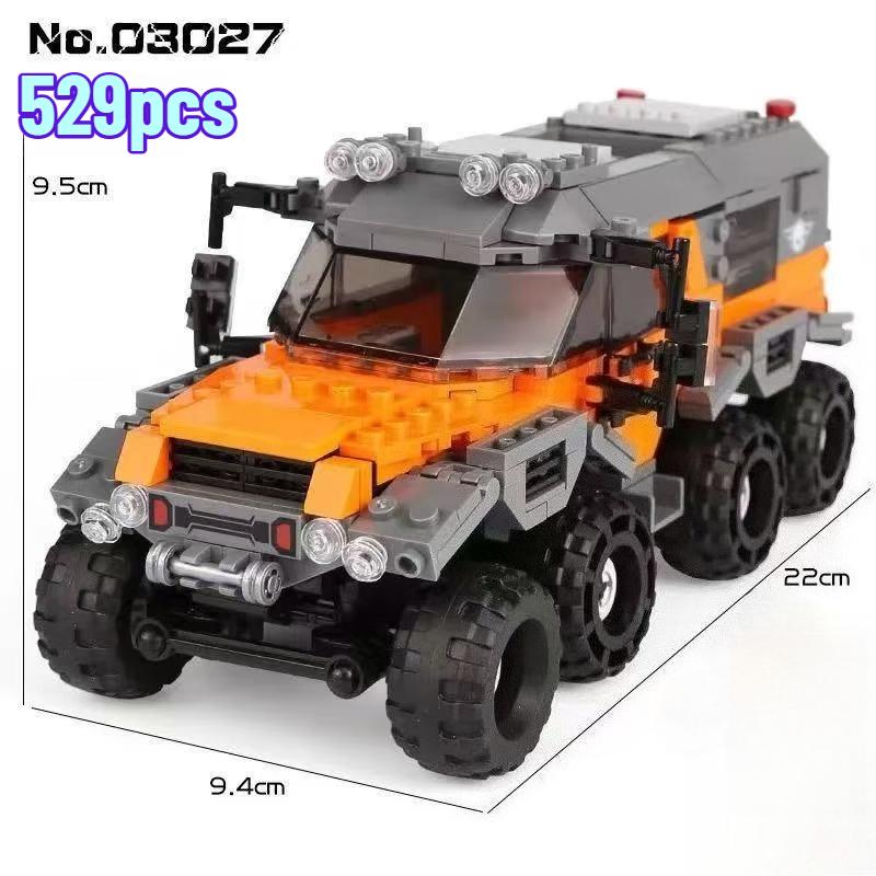 Technical Off-road Racing Big Feet Vehicle Model Building Blocks City Monster Trucks Bricks Toys For Children Kids Birthday Gift