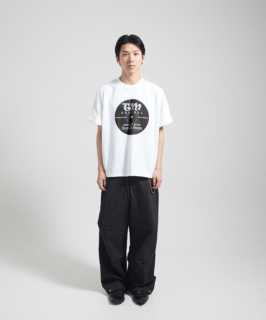 THANKS MESSIA Rib Cd Tshirt-White