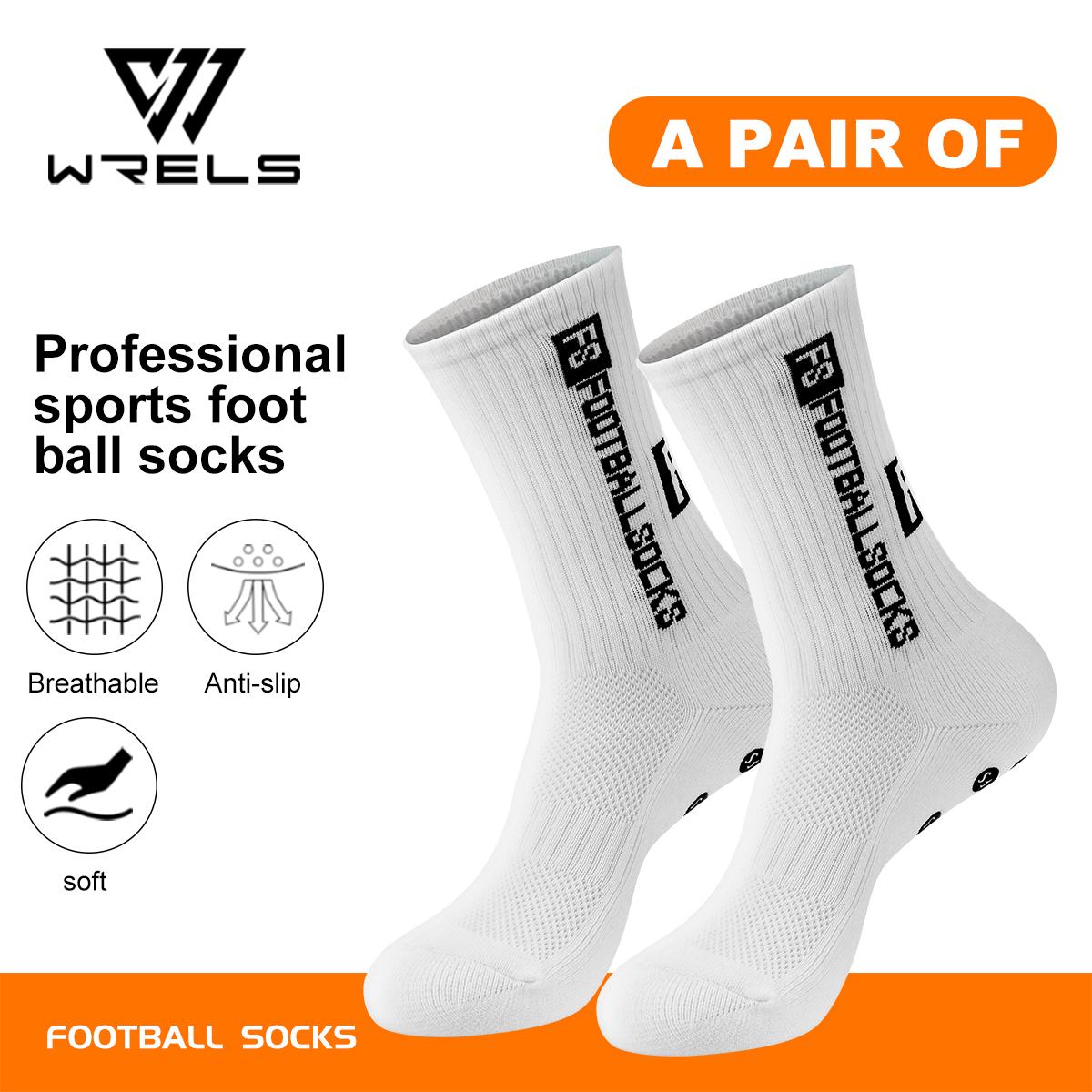 

WRELS Football Socks Men Women Anti-slip Non-slip Soccer Basketball Comfortable Tennis Sport Socks Grip Cycling Riding Socks белый