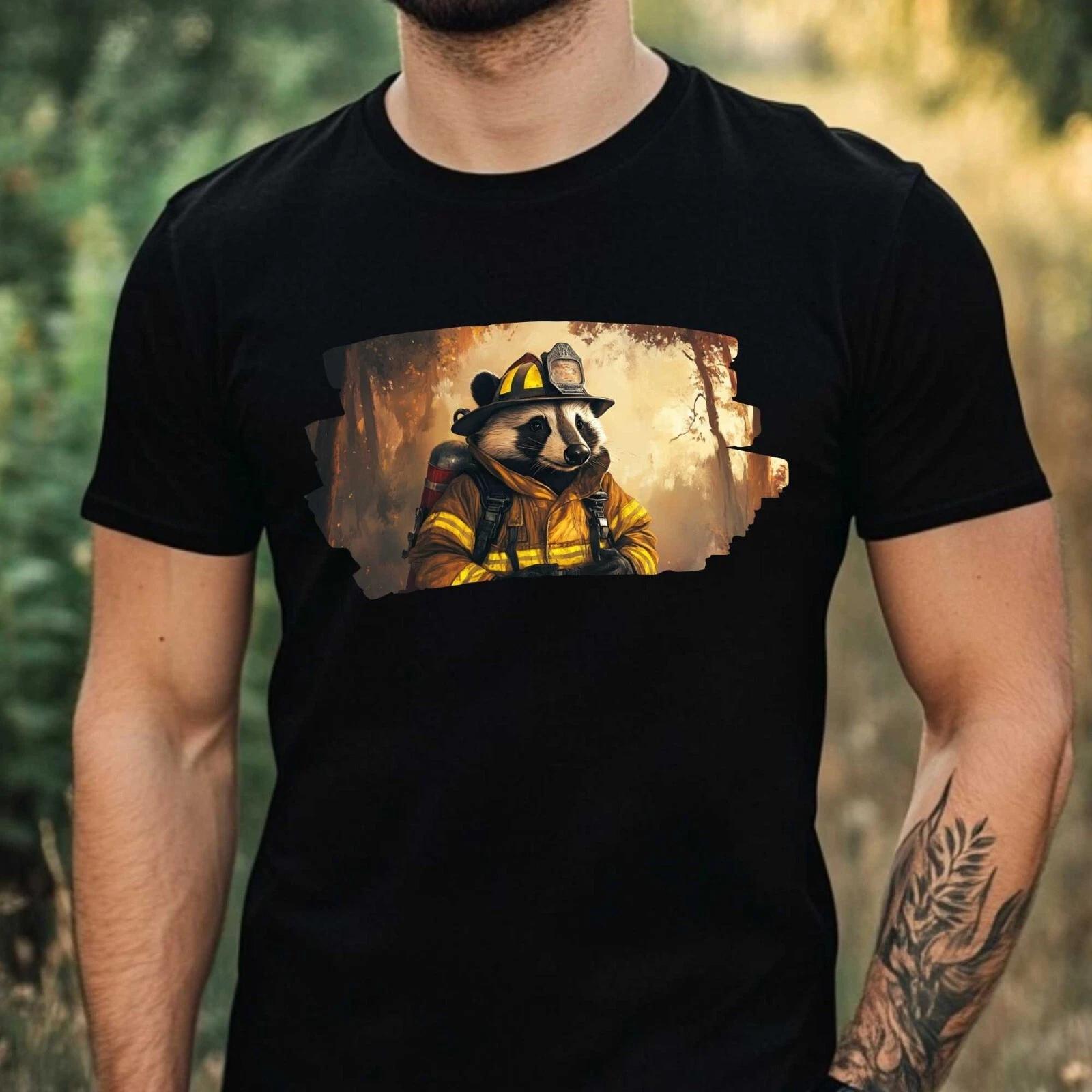 T-Shirt Herren Igel als Astronaut Motiv Baumwolle Größe XS bis 5XL S