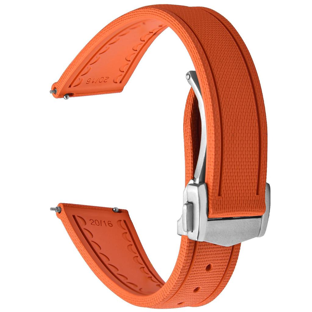 Premium FKM Rubber Sailcloth Watch Strap Replacement Watch Band 18mm 19mm 20mm 21mm 22mm Quick Release Fit for Omega Relox 3