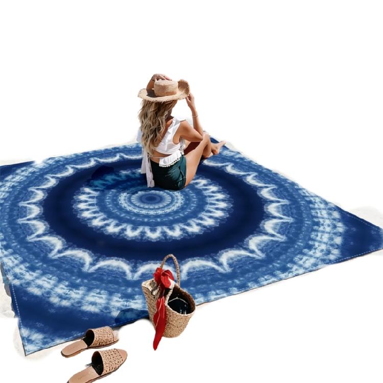 Multipurpose Outdoor Activity Mats Provide Comfortable Beach Towel Quick Drying Polyester Texture for Convenience 150x150cm