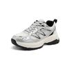Silver sneakers new autumn retro platform shoes lightweight casual hiking shoes dad shoes