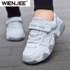 White Breathable Children Walking Shoes Summer Mesh Casual Sneaker For Kids Boys Outdoor Sport Tennis  Anti-Slip