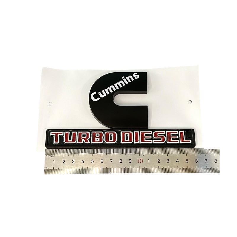 Compatible Dodge Pickup Stickers: RAM 1500, 2500 & CUMMINS Logos, ABS Side Badges.