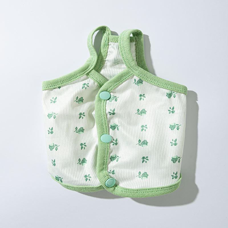 

Весенне-летняя одежда для собак свежий маленький цветочный сарафан на подтяжках ins ветер простая одежда для кошек маленькая собака домашняя одежда L (recommended weight 8-5.5 kg)