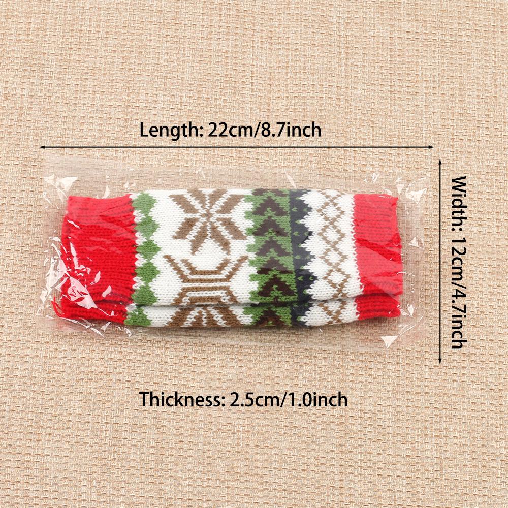 Festive Christmas Snowflake Women's Fingerless Gloves Writing Typing Winter Wrist Warmers Punk Gothic Rock Knit Half Mittens