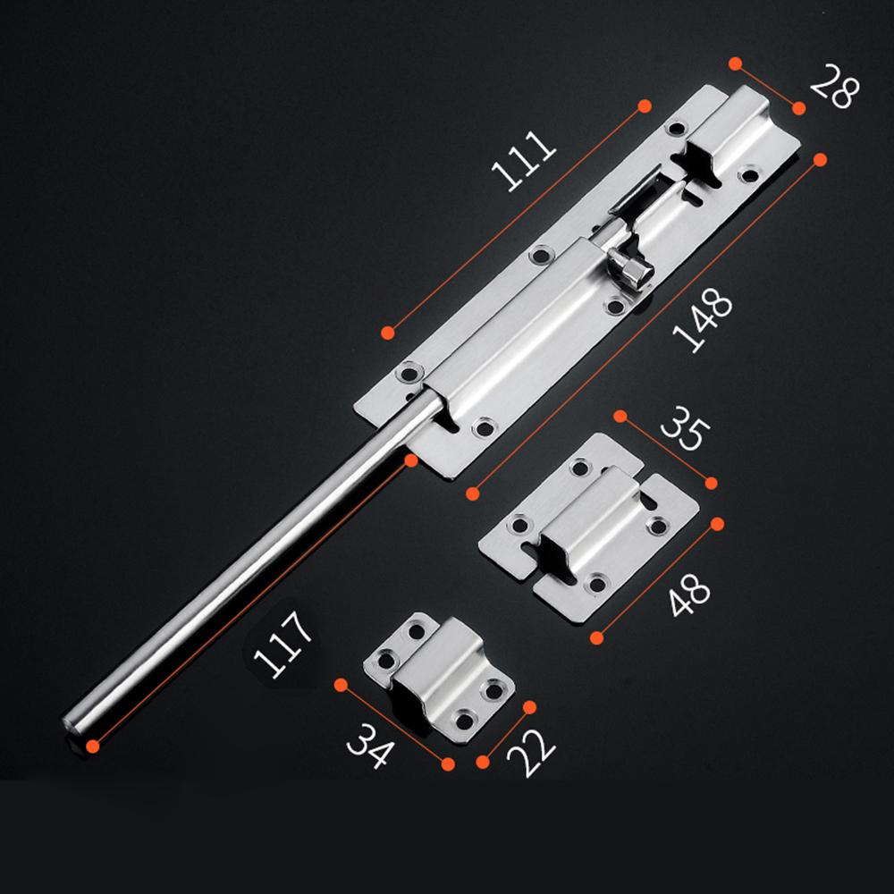 Safety Bolts In Various Sizes Thickened Stainless Steel Door Latch Rust Resistant And Corrosion Resistant