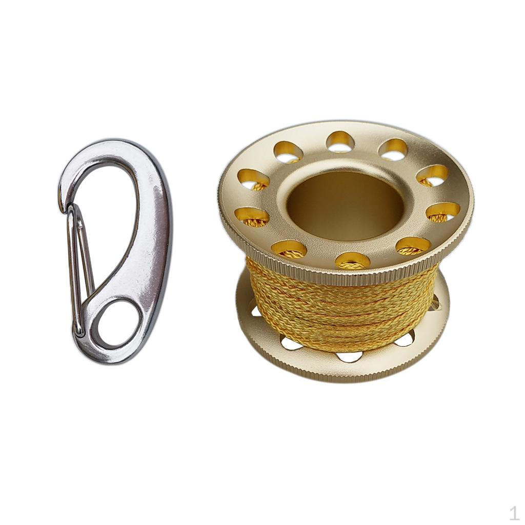 Scuba Diving Reel Snorkeling Safety Handle Spool Gray