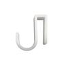 Set of 4 Shower Glass Hangers 6mm White