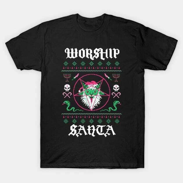 Worship Santa Made in Australia T-Shirt L