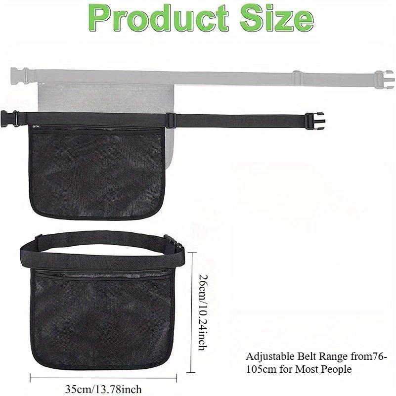 1 Stück Verstellbarer Tennisballbandhalter Pickleball Golf Hüfttasche, Multifunktionale Mesh-Hüfttasche Träger für Sport
