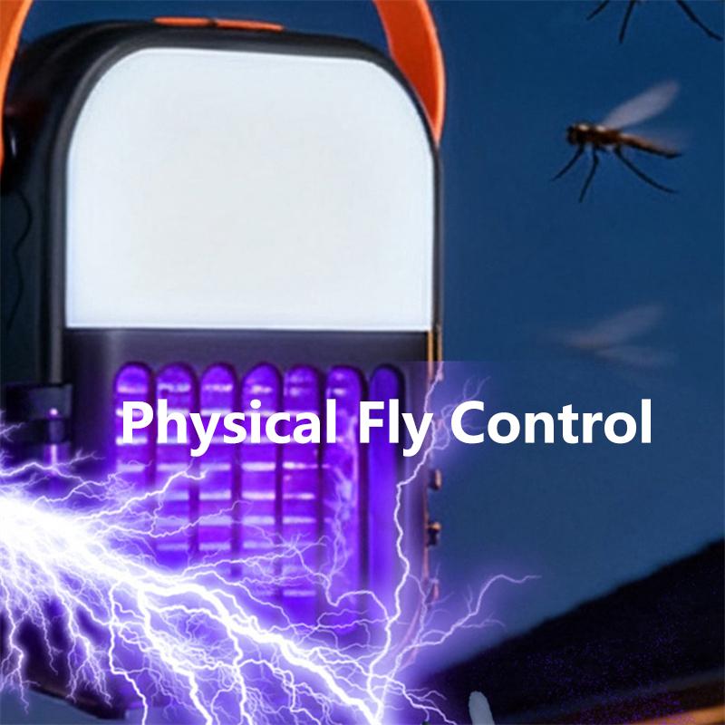 New Outdoor Solar Mosquito Trap Hangable Mosquito Trap Waterproof LED Camping Light