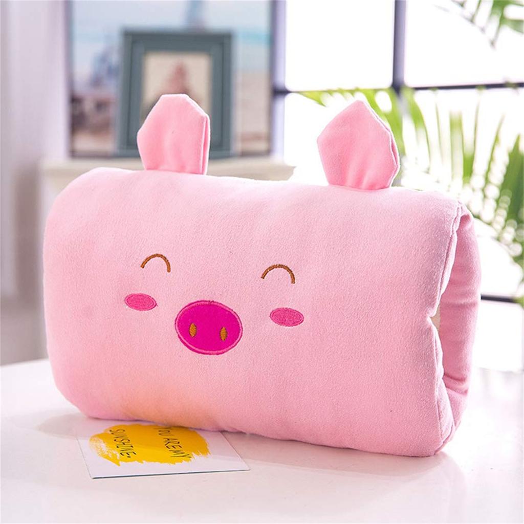 Ultra-Soft Plush Stuffed Animal Pillow: 3-in-1 Cuddly Toy, Hand Warmer & Decor - Perfect Holiday/Birthday Gift