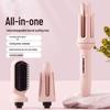 3-in-1 Curling Iron: Automatic Curler (32mm), Straightening Comb, and 25mm Curling Iron with Negative Ions
