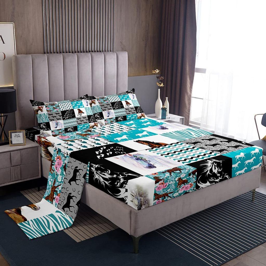 Gamepad pattern mattress four-piece digital printing bedroom room dormitory bedding decoration
