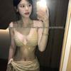Korean-Style High-End Bikini: Women's Three-Piece Set for Slimming and Coverage – Ideal for Hot Springs