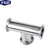 FGO 316L Stainless Steel Hygienic Quick Clamp Tee