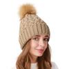 New European and American Fleece and Thickened Woolen Hat A Fashionable Outdoor Cold Proof and Warm Knitted Hat for Women In Autumn and Winter