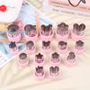 1PC Various Shapes Vegetables Cutter Plastic Handle Portable Cook Tools Pink Stainless Steel Fruit Cutting Die Kitchen Gadgets