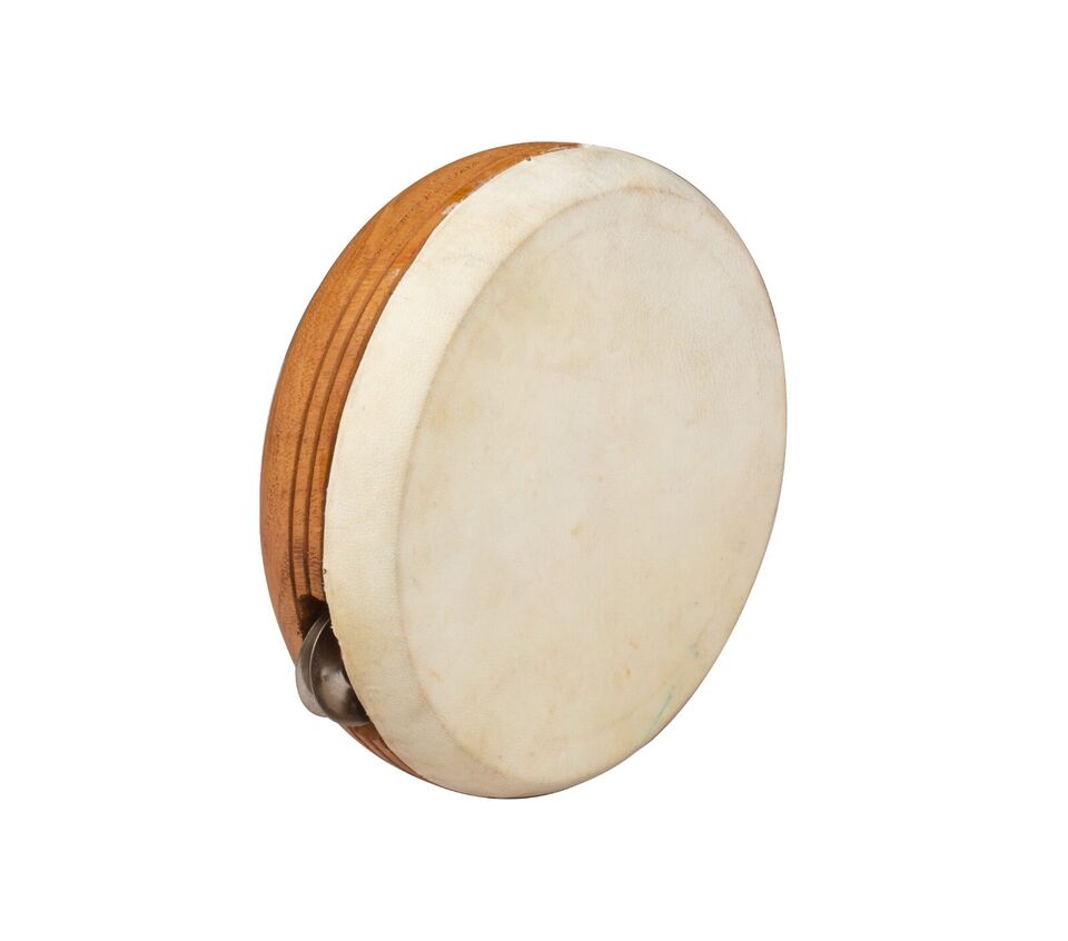 Handcrafted Khanjeeri Hand Drum – Goat Skin Head with Wooden Frame | Traditional Indian Percussion Instrument