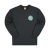 Lässiger Kapuzenpullover mit Buchstabenprint, Langarm, Rundhalsausschnitt, Herren Oberteile, Schwarz DH3330-010