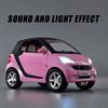 CAG5  1:32 Mercedes Benz Smart Mini Alloy Metal Diecast Model Cars Boy High Simulation Miniature Holiday Present Home Trendy Ornaments