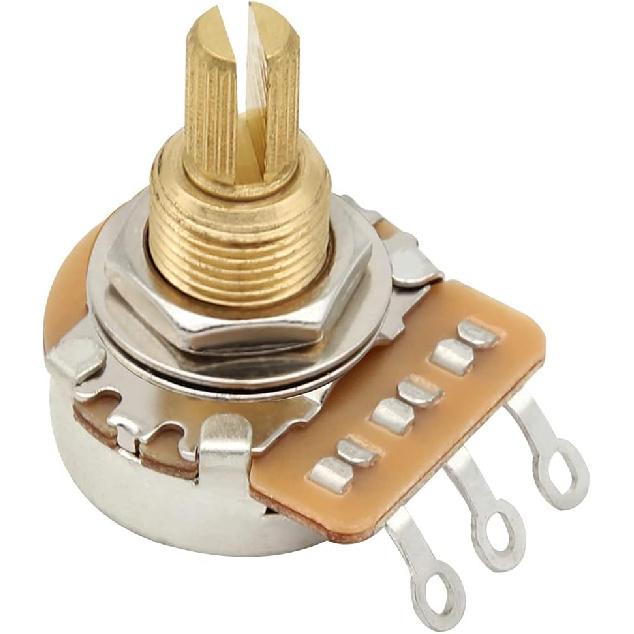 FLEOR 2pcs A500K Audio Pots 19mm Long Split Shaft Guitar Potentiometer, 24-Spline