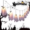 Halloween Solar Ghost Pathway Light 8Modes White Cloth Ghost Stake Lights White Flying Ghosts Lantern for Party Yard Lawn Decor