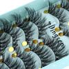 SKONHED 10 Pairs Woman Wispy Fluffy 3D Faux Mink Hair False Eyelashes Extension Tools Crisscross