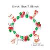Christmas Colorful Beads Multi Element Pendant Bracelets For Women Santa Claus Snowflake Tree Bracelet Party Jewelry