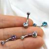 Titanium Alloy G23 Belly Button Ring - European & American Style Navel Piercing Jewelry