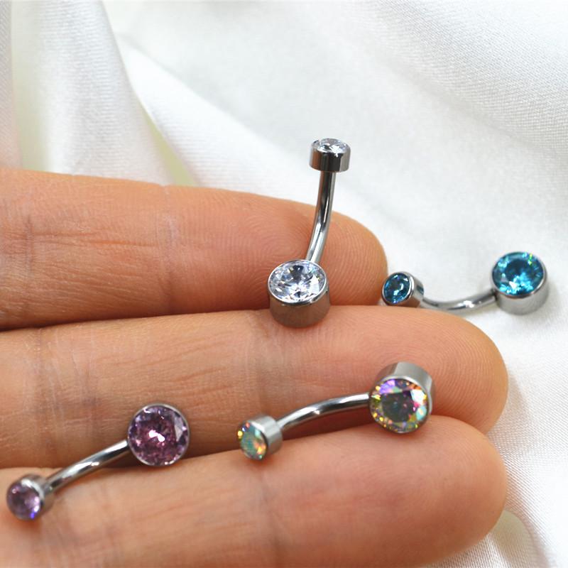 Titanium Alloy G23 Belly Button Ring - European & American Style Navel Piercing Jewelry