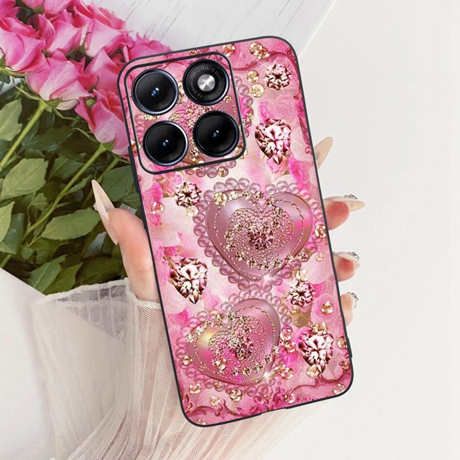 Fashion Painted Shell for Motorola Edge 70 Fusion Case Eedge70 Fusion Soft Silicone Black Cover for Moto edge 70fusion Capa