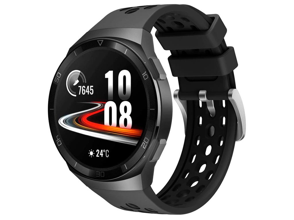 Rubber Universal Sport Strap Alogy Soft Band For Smartwatch 22Mm Black