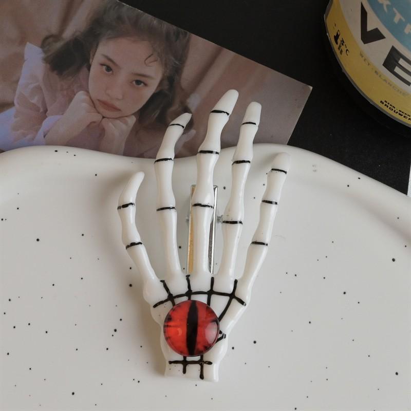 Dropshipping Gothic Claw Rose Hairpin Skeleton Hand Hair Clip for Dark Holiday Party Decoration Event Gift Novelty Gifts HQ