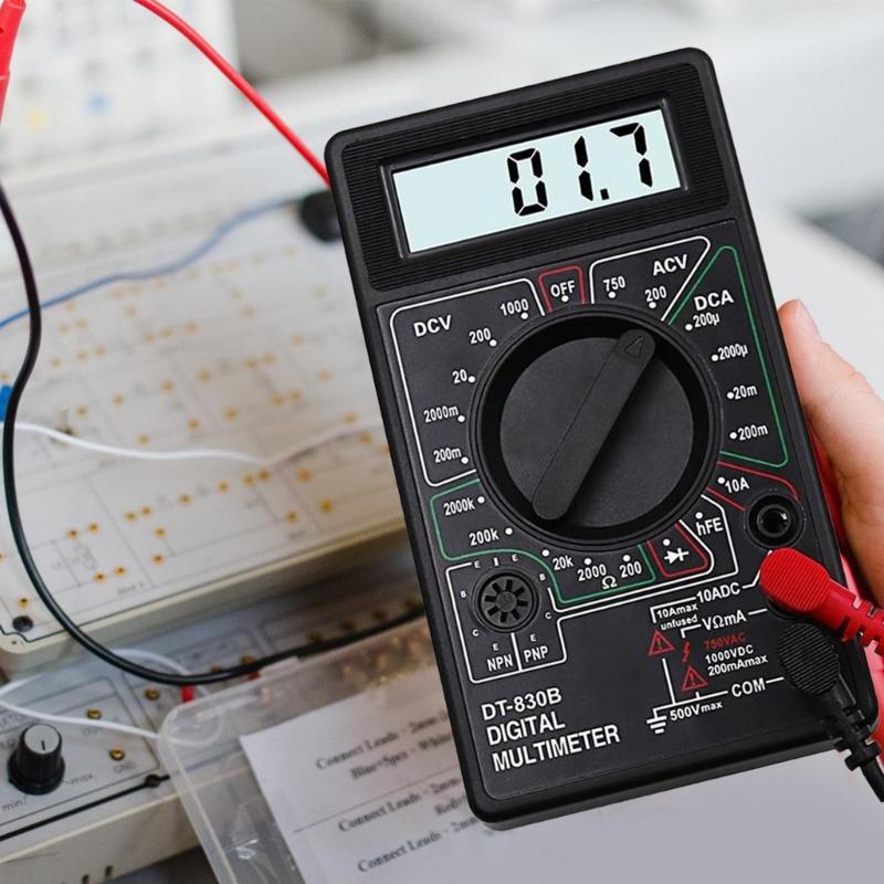 Small Digital Multimeter High Accuracy Measurement Device Circuit Testing Tool for Electricians & Electronic Engineers
