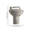 Sculptural Decorative Vase Geometric Textured for Living Room, Shelf Display,