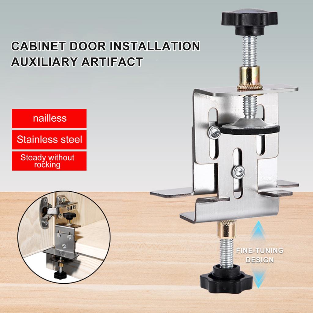 Stainless Steel Cabinet Door Positioning Installation Jig Mounting Support for Home Renovations&Furniture Manufacturing