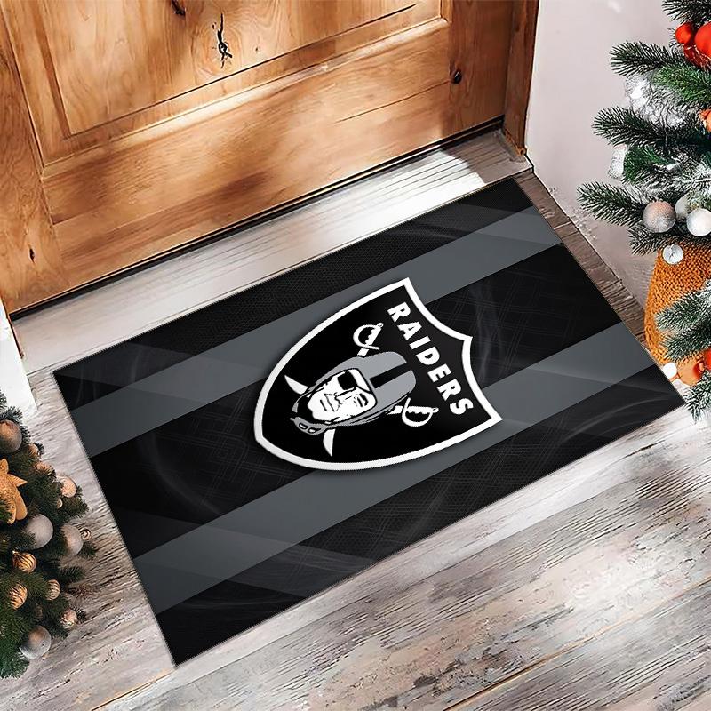 Tappeto in velluto di cristallo Las Vegas Raiders Morbido Anti?Tappetino Antiscivolo Comodo per Casa Soggiorno Camera da Letto Tappeto Decorativo
