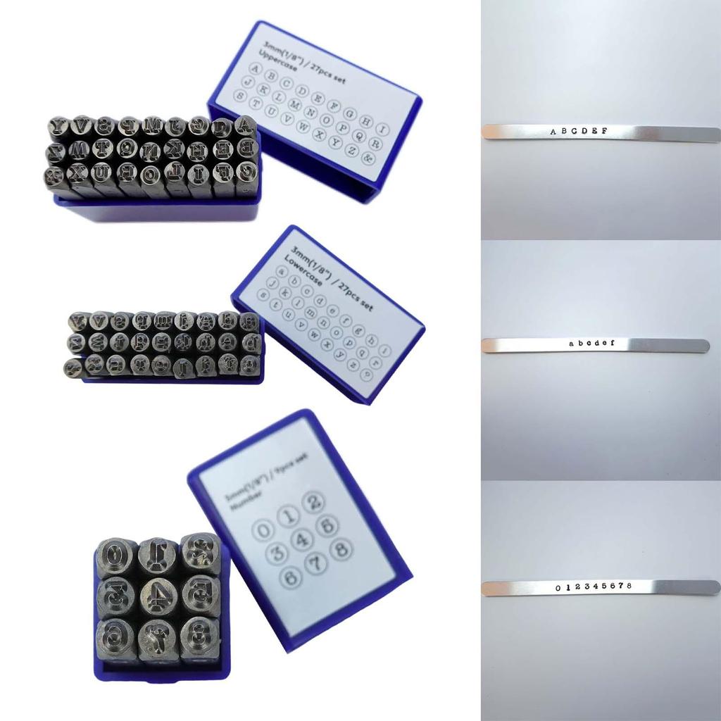 Metal Stamping Tool Kit Embossing Jewelry Making Jewelry Craft Stamping Punch Set for Steel Paper