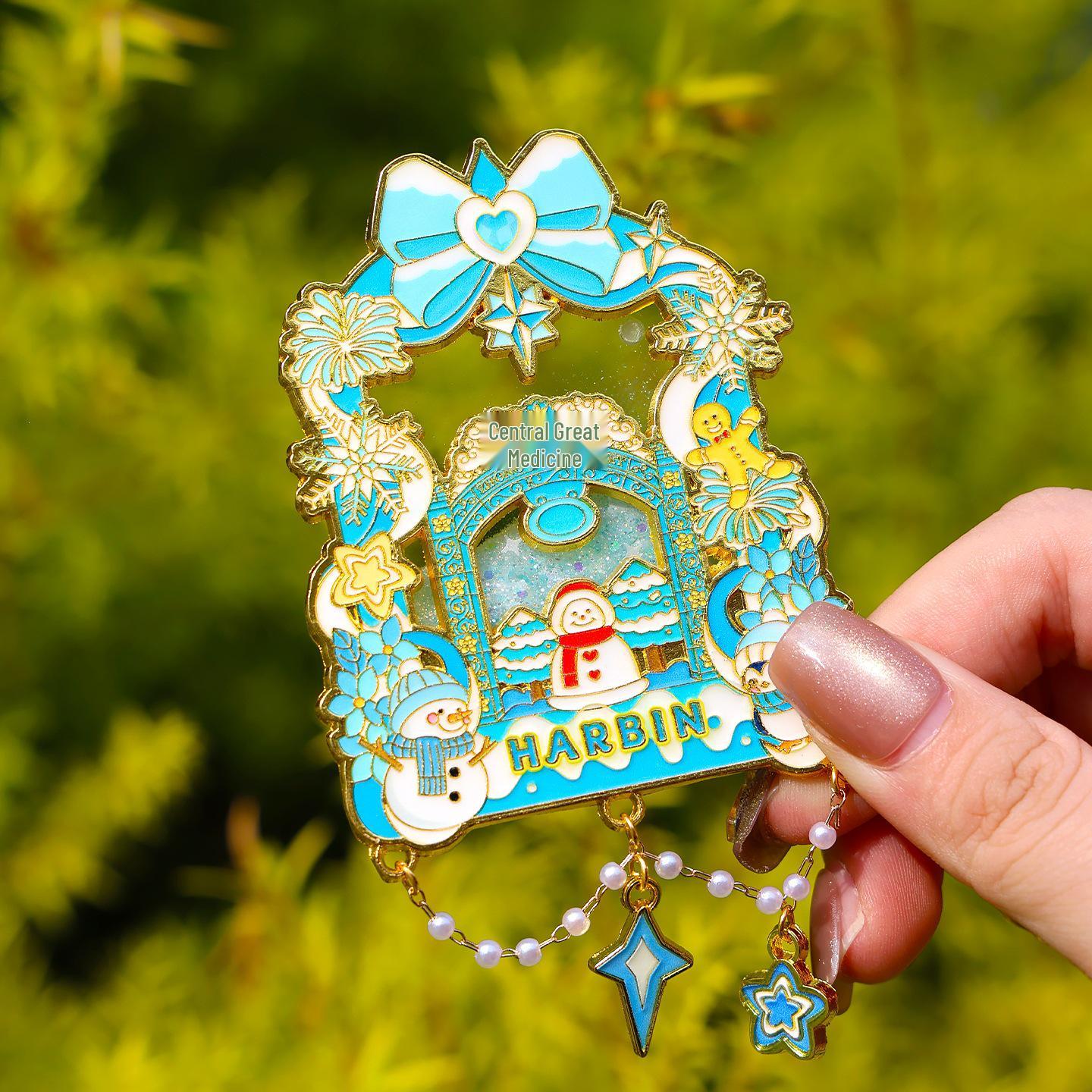 Harbin Landmark Quicksand Fridge Magnets - City Souvenirs & Tourist Gifts