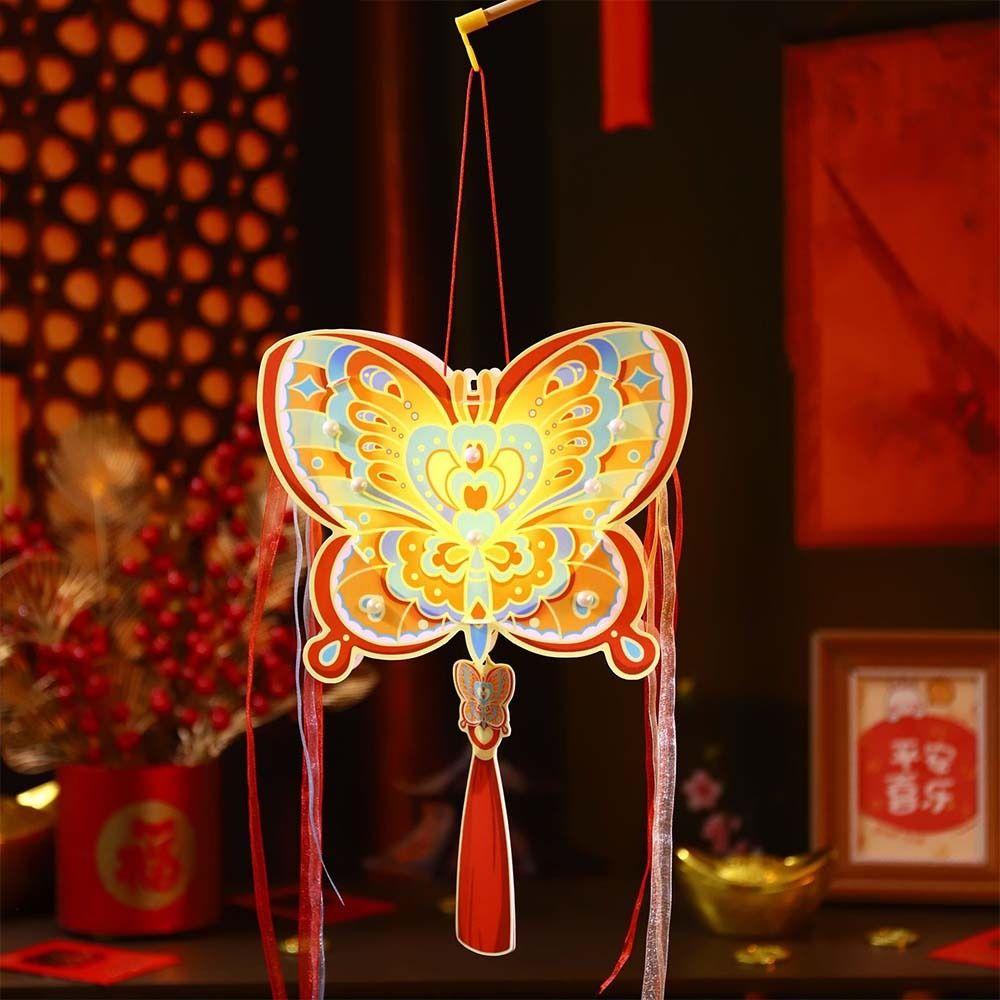Chinese Style 2025 Snake Year Portable Lantern Children Handheld Lantern Mid-Autumn Festival