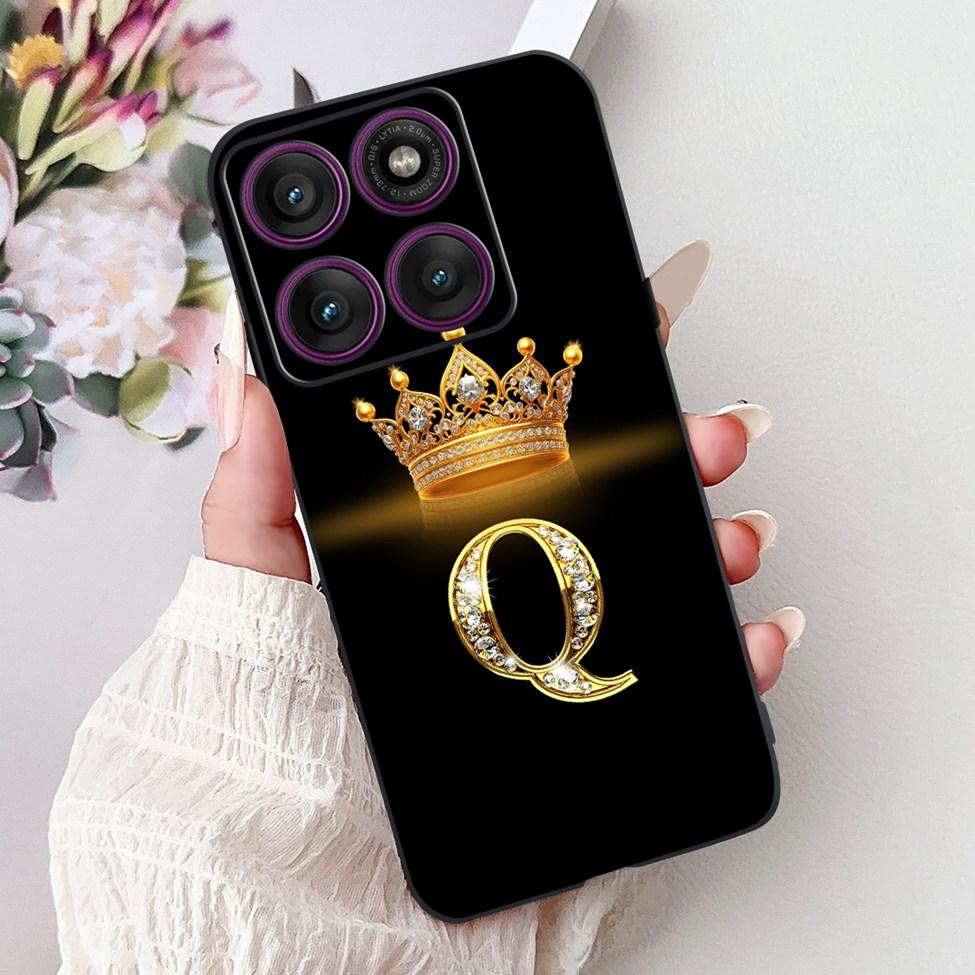 For Motorola Edge 60 Pro Case XT2507-1 Silicone Fashion Luxury A-Z Letters Shockproof Back Cover For Moto Edge 60Pro Phone Case